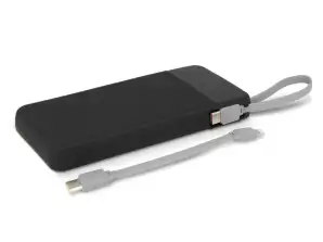 Powerbank Ziara 10,000mAh High Capacity Battery Black Portable Charger