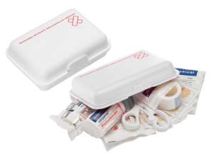 Mini trousse de premiers secours en blanc – compacte et pratique pour les premiers secours