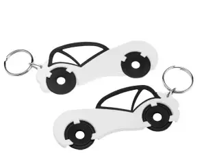 Black White Car Chip Holder for Two €1 Chips Stylish & Practical