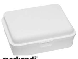 Große Brotdose mit Trennsteg in Weiß – Perfekt für vielseitige Mahlzeiten