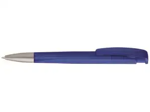 Moderne Lineo Frozen Si Udtrækkelig kuglepen i mørkeblå stilfulde kontorartikler