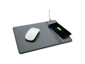 Μαύρο mouse pad με λειτουργία ασύρματης φόρτισης 5W Αποτελεσματικός και κομψός σχεδιασμός
