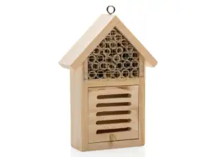 Compact insect hotel in Braun Promotion of biodiversity