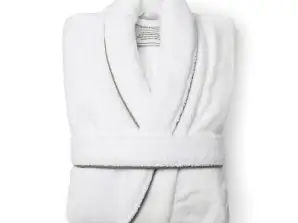 VINGA Harper Bathrobe L/XL White: Удобный высококачественный халат для расслабления и комфорта