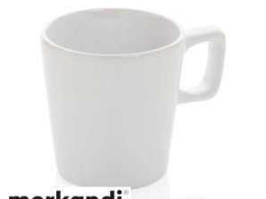 Moderne weiße Keramik Kaffeetasse  elegantes Design  300ml