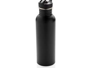 Deluxe Black Stainless Steel Sports Bottle 750ml