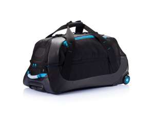 Robusts XXL āra riteņu koferu piedzīvojumu dizains zilā melnā krāsā