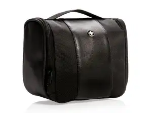 Multifunctional toiletry bag in black Ready to travel & robust