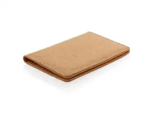Sustainable Braun Cork RFID Pass Protective Cover – Safe & Ecological