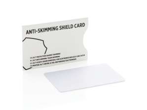 Carte de protection RFID avec puce de brouillage active Anti Skimming Blanc