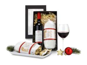 Genussvolles Geschenkset: Rotwein & Traditioneller Stollen – Festliche Köstlichkeiten