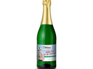 Noble sparkling wine cuvée in green gold bottle 0 75l – Perfect for festive occasions