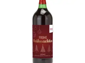 Personalized mulled wine in a green bottle – 1 liter of your own label