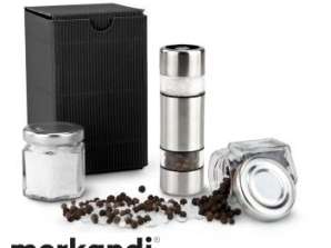 Mini salt and pepper set: elegance in black