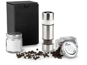 Mini Salt & Pepper Shaker Set in Black Elegant Table Accessory