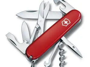 CLIMBER Schweizer Taschenmesser   Rot  vielseitig und kompakt für Outdoor Abenteuer