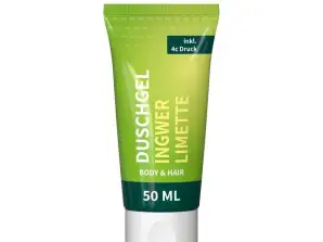 Ginger Lime Shower Gel 50ml Refreshing FullbodyPrint