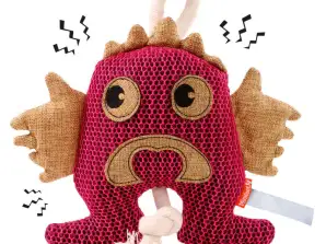 MiniFeet Quietschendes Monster Spielzeug für Hunde in Rosa – Ideal für Spiel & Spaß