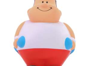 Barevné SQUEEZIES Body Bert Stress Ball Všestranná relaxační hračka a stolní dekorace