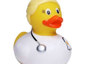 Шнабель пищащая утка доктор блондинка в красочной медицинской развивающей игрушке
