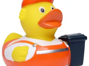 Schnabels Quietsche Ente 'Müllmann' – Buntes  umweltfreundliches Spielzeug für Kinder