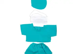 Taille S Vêtements chirurgicaux Blouse chirurgicale professionnelle en turquoise vif pour le personnel