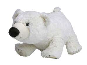 MiniFeet Polar Bear Freddy Small White Stuffed Bear Soft Toy Plush Toy