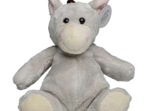 MiniFeet Donkey Pelle Gray Plush Donkey Foal Soft & Cute Decoration & Toys