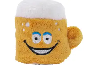 MiniFeet Bier Plüschspielzeug in Gelb Kuscheliges Geschenk für Bierliebhaber