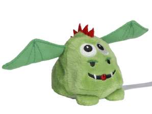 MiniFeet Dragon Vert clair en peluche Dragon en peluche Dragon en peluche