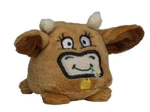 Light brown MiniFeet alpine cow: Cuddly slippers for cosy hours and happy steps