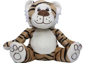MiniFeet Tiger Lucy světle hnědá plyšová hračka pro děti realistický design měkký plyš