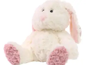 MiniFeet Cuddly Bunny Wenke en peluche douce blanche