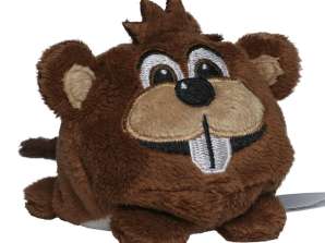 MiniFeet Beaver hnědá plyšová hračka Plyšový a roztomilý nápad na dárek pro děti