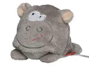 MiniFeet Hippo Grey Peluche Ippopotamo Morbido e carino Decorazione e giocattolo regalo