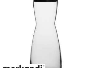 Glass carafe Luna 1L with custom print – clear glass for personalized elegance