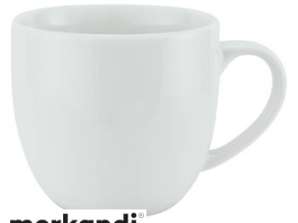 Tasse en porcelaine Denver L 370 ml Blanc Tasse de haute qualité Lavable au lave-vaisselle Design élégant