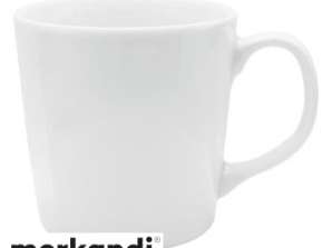 Tazza in porcellana di grande volume New York 450 ml - Bianco classico