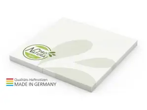 Environmentally friendly recycled sticky notes 72 x 72 mm with 4C printing Basic notepad