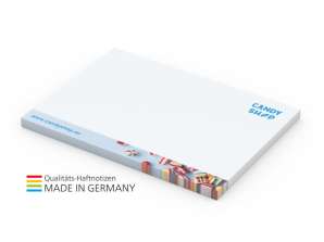 Haftnotiz Basic 100 x 72 mm  50 Blatt  personalisierbar inkl. 4C Druck