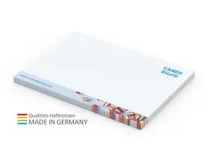 Memoblok Basic 100 x 72 mm 50 vel inclusief gekleurde bedrukking - praktische notities