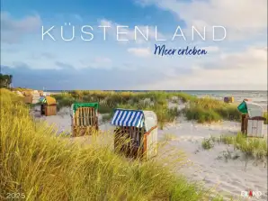 Natur- og kystlandskapskalender 2024 Scenic Coasts Månedlig veggkalender