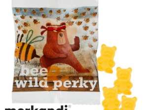 Honey bears in an ecological bag with personalization print