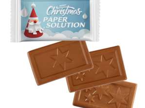 MIDI chocolate bars in Christmas design Sustainably packaged & printable