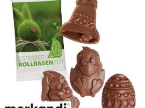Kağıt ambalajında Paskalya çikolatası figürleri – özelleştirilebilir