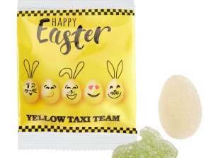 Vegan Easter jelly in eco-friendly packaging with personalization