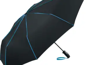 FARE siūlė AOC negabaritinis sulankstomas skėtis juodas mėlynas didelis ir stilingas bet kokiam orui