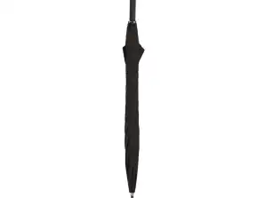 Juodos spalvos „Stick“ skėtis A.760 „Stick Automatic“ Patikimas palydovas lietingomis dienomis
