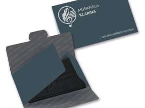 Luxus mikroszálas dombornyomó kendő 20x20 cm, fekete – elegáns és funkcionális
