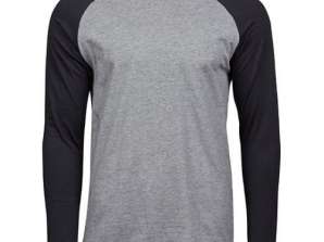 Stylish Men's Baseball Shirts Trendy Raglan Shirts for Men Athletic Men's Baseball T Shirts